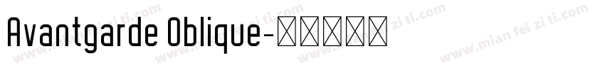 Avantgarde Oblique字体转换